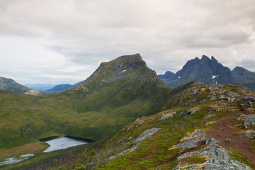 View from the Segla mountain, Norway
