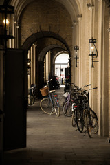 Fahrräder in den Straßen von Kopenhagen