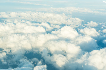 Background of sky and flufy cloud