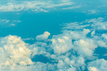 Background of sky and flufy cloud