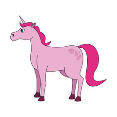 Pony fantastic horse cartoon icon vector illustration graphic design