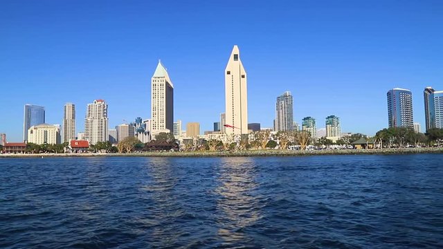 The San Diego, California skyline.