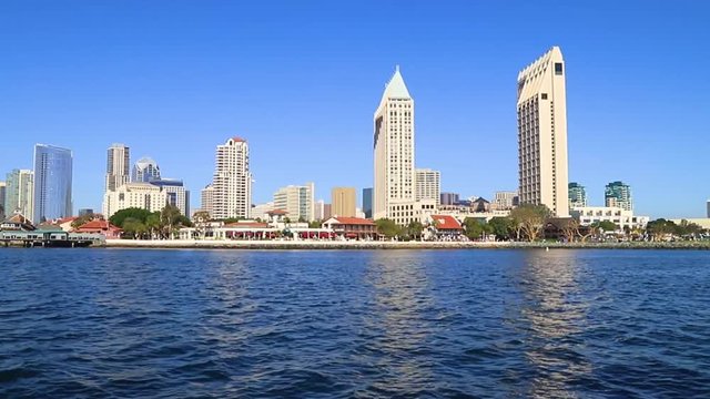 The San Diego, California skyline.