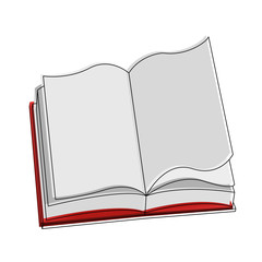 Book open isolated icon vector illustration graphic design