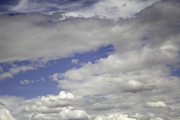 Sky with clear clouds