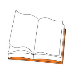 Book open isolated icon vector illustration graphic design