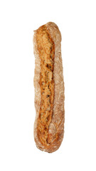 single long baguette french bread isolated on white background