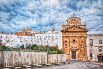 Obraz premium Catholic church in Ostuni, Puglia, Italy
