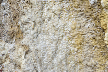 Aragonite Wall in Nature, Raw material