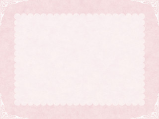 アンティークなフレーム背景素材 ピンク
