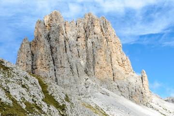 Fototapeta na wymiar Catinaccio mountain massif summits, Dolomiti, Italy