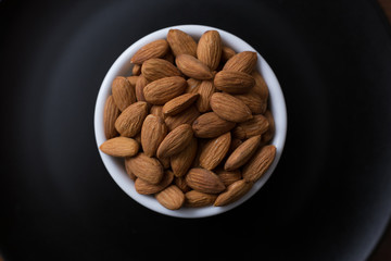 Natural Almonds in a bowl
