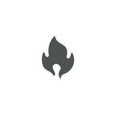 flame icon. sign design