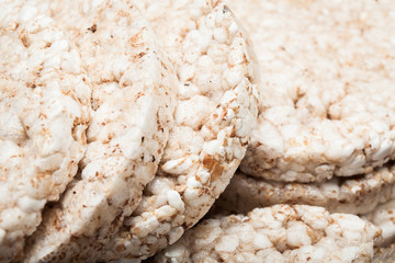 Close up, bread from whole grains, background.