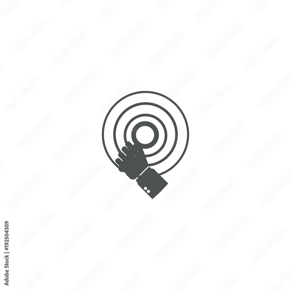 Poster touch icon. sign design