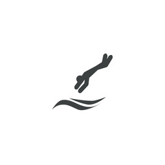swimming icon. sign design