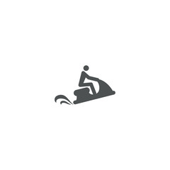jet ski water icon. sign design