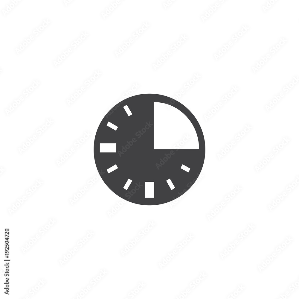 Canvas Prints clock icon. sign design