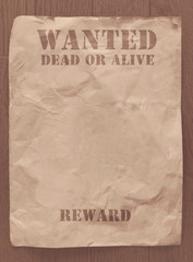 wanted, wall paper