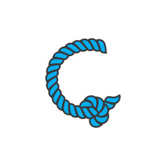 Letter C rope