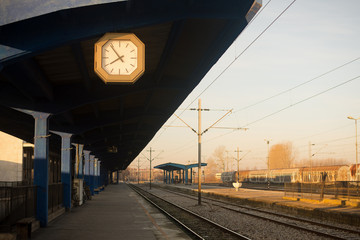 empty railway station
