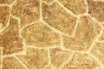 Fragment of a wall from a chipped stone