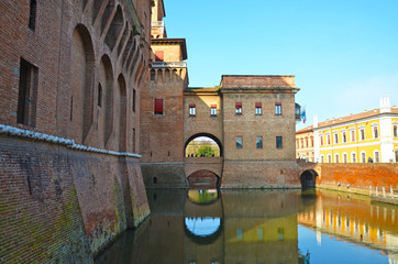 The Estense castle in Ferrara, Emilia Romagna, Italy