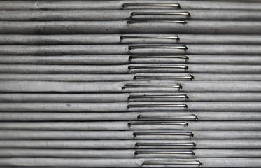 Stacked newspapers ready for shipment