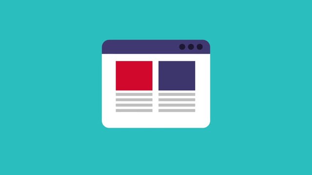 tab window scroll icons animation design