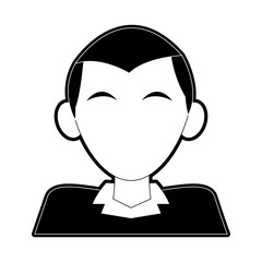 Man faceless cartoon icon vector illustration graphic design