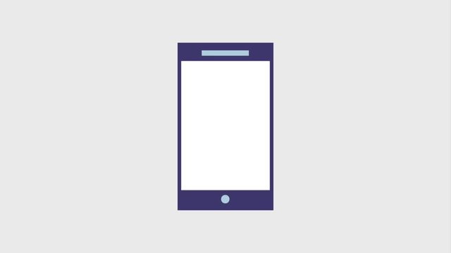 tablet to cellphone to computer digital gadgets icons animation design