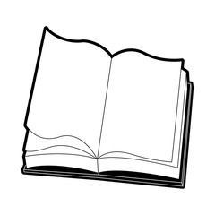Book open isolated icon vector illustration graphic design