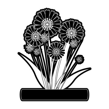 Bouquet of flowers icon vector illustration graphic design