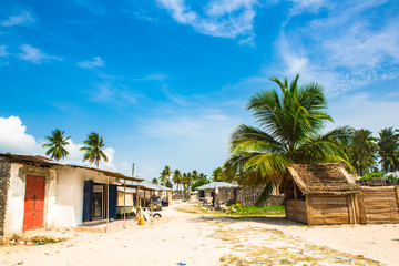 Fototapeta na wymiar Jambiani village, Zanzibar. Tanzania.