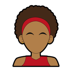 Woman faceless cartoon icon vector illustration graphic design