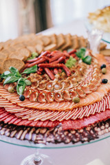 Spanish tapas bar with many delicious food appetizer.