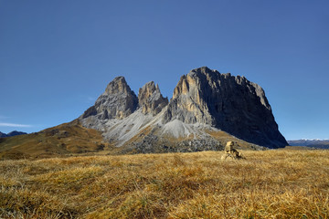 Italy, Dolomite mountains, Sella pass