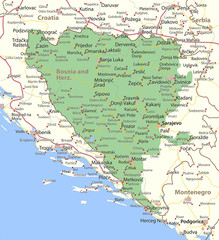 Bosnia and Herz-World-Countries-VectorMap-A