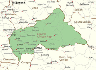Central African Rep-World-Countries-VectorMap-A