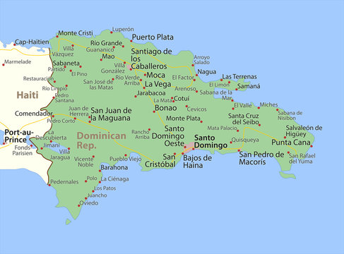 Dominican Rep-World-Countries-VectorMap-A