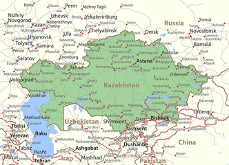 Kazakhstan-World-Countries-VectorMap-A