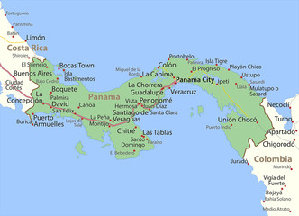 Panama-World-Countries-VectorMap-A