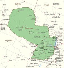 Paraguay-World-Countries-VectorMap-A