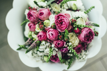 wedding bouqet in vase 2