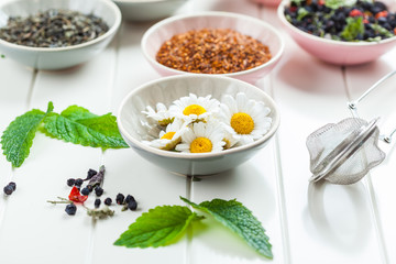 Assortment of dry tea