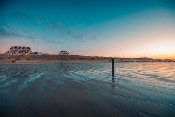 Obraz premium Domburg, the Netherlands Beach sunset