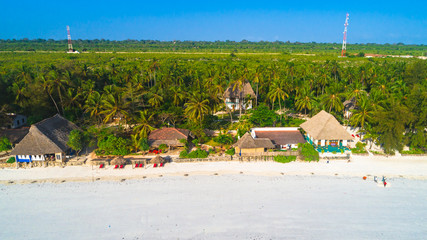 Zanzibar coastline. Zazibar, Tanzania.