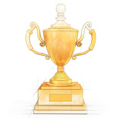 champion golden trophy cup