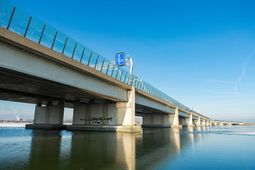 The Zeeburgerbridge highway to Amsterdam IJburg