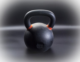 Fototapeta na wymiar heavy iron kettlebell - fitness concept